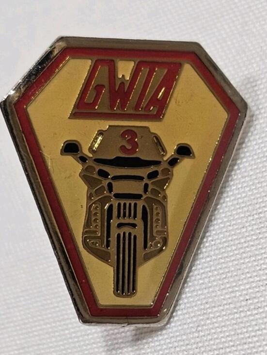 Other - Vintage GWTA 3 Year Gold Wing Touring Association Motorcycle Metal & Enamel Pin
